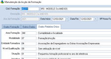 CentralGest - Gestão de Formações - Editar