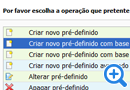 Programa Pré-Definidos - CentralGest
